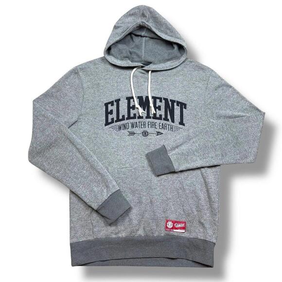 Vintage Y2K Element Hoodie Embroidered Logo Spell-out Pocket - Picture 1 of 7
